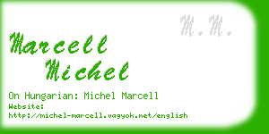 marcell michel business card